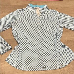 Fairway & Greene ladies mock neck golf shirt